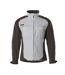 Mens Unique Dresden Soft Shell Jacket White Dark Anthracite Mascot-1