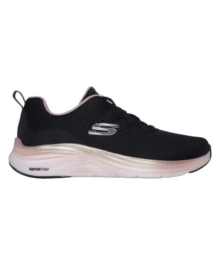 Skechers Womens/Ladies Midnight Glimmer Vapor Foam Sneakers (Black/Rose Gold) - UTFS10490