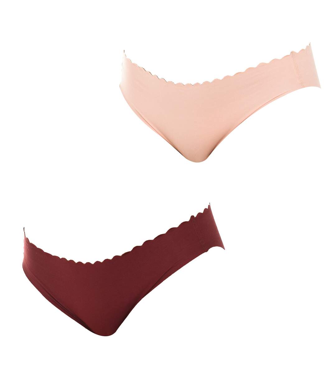 Pack-2 Invisible Panties with matching interior lining D04NR women's discreet and comfortable design under clothing-1