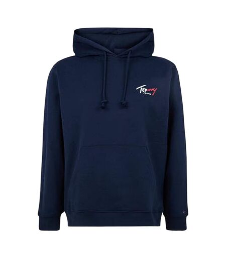 Mens Logo Overhead Hoodie Navy Blue Tommy Jeans