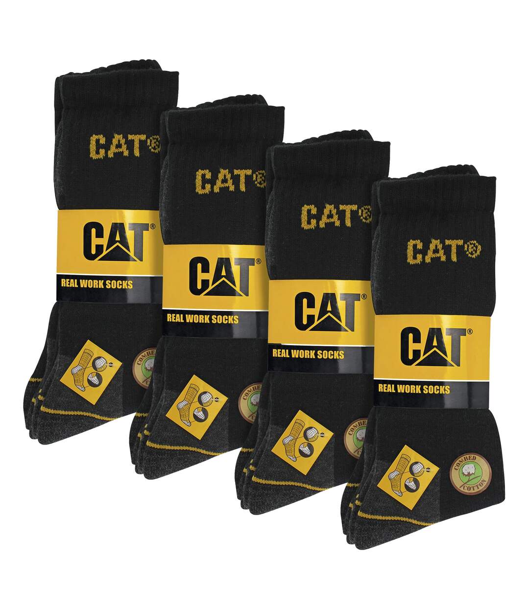 12 Pack Unisex Heavy Duty Work Socks for Steel Toe Boots-2