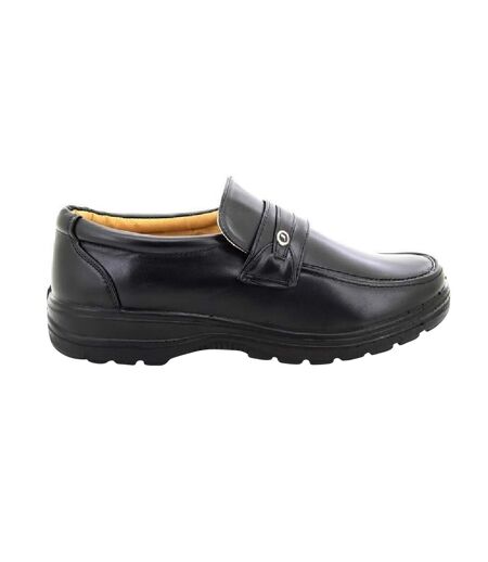 Mocassins homme noir Smart Uns