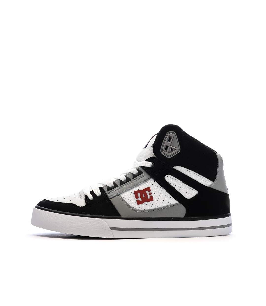 Baskets blanches/noir homme dc shoes pure high-1