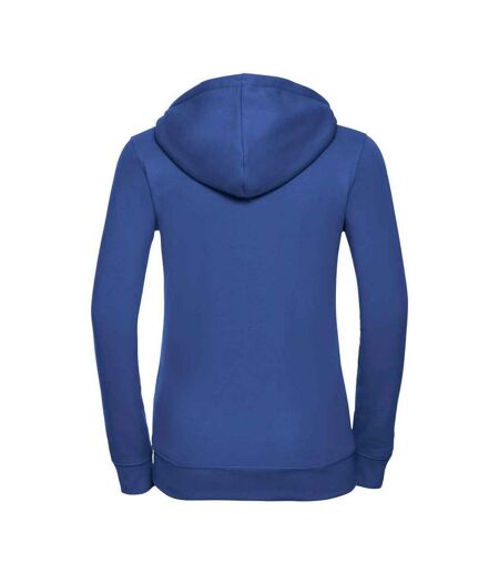 Womens/ladies authentic full zip hoodie bright royal blue Russell