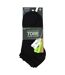 3 Pack Mens Plain Sports Trainer Socks - Comfortable Everyday Ankle Socks-2