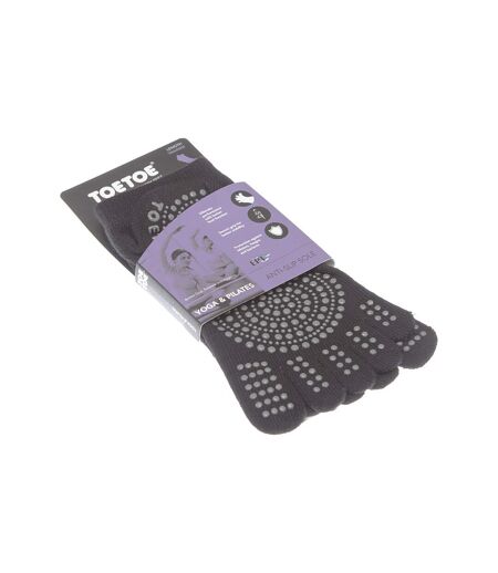 Chaussette Basses - 1 paire - A doigts - Sans couture - Anti bactérienne - Fitness - Coton - Noir - Anti-Slip sole trainer