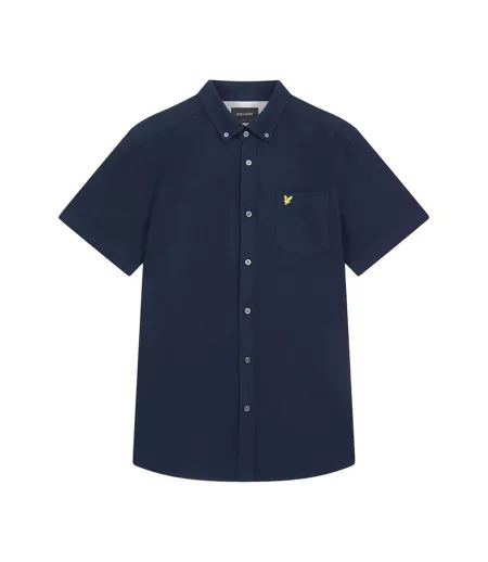 Chemise Manches Courtes Homme Bleu Marine Lyle & Scott