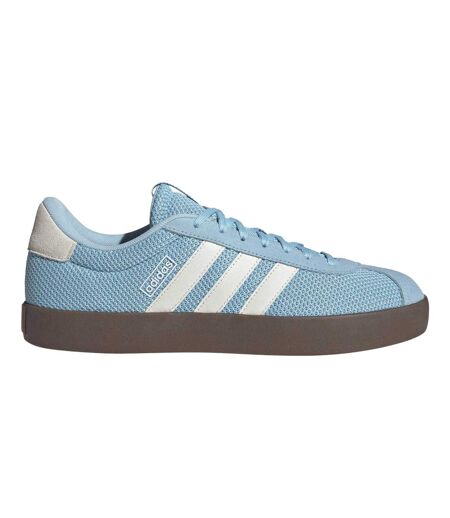 Mens Vl Court 3.0 Suede Trainers Blue White Gum Adidas