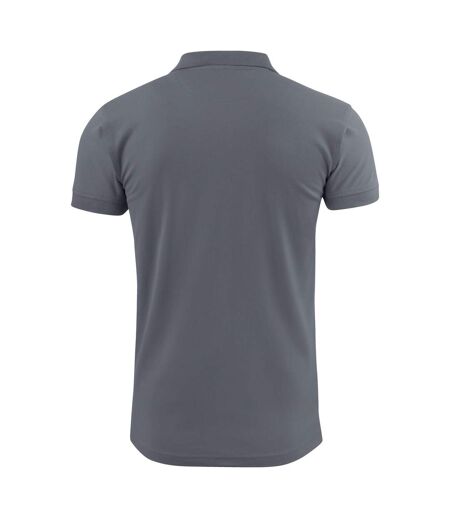Mens Surf Stretch Polo Shirt Steel Grey Printer