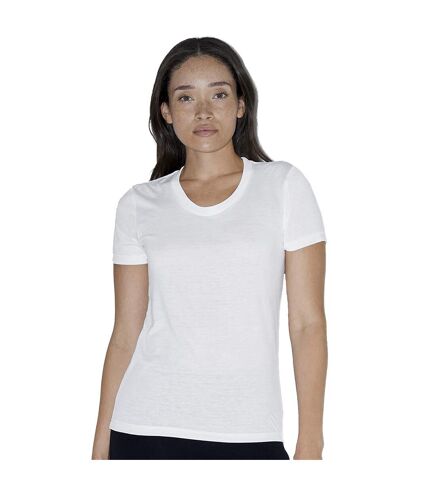 American Apparel Womens/Ladies Short Sleeved Sublimation T-Shirt (White) - UTBC4084