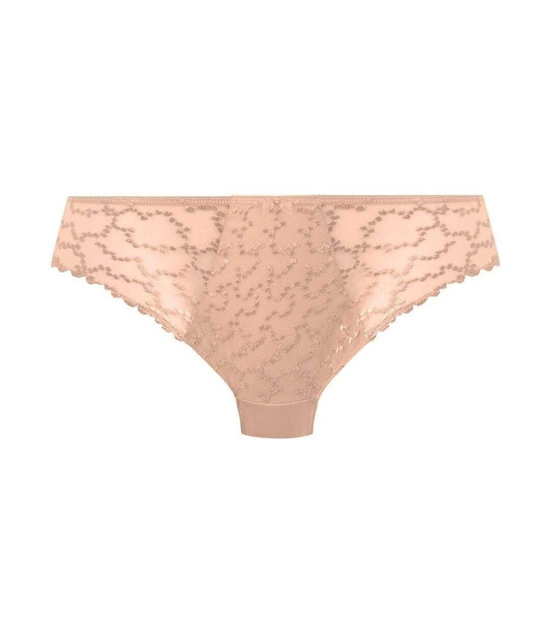Womens/ladies Geometric Lace Briefs Natural Beige Fantasie-2