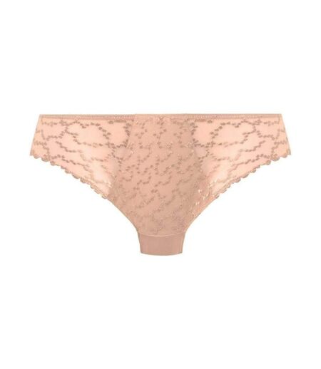 Womens/ladies Geometric Lace Briefs Natural Beige Fantasie