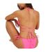 Womens/ladies Wrap Tie Neck Bikini Top Neon Pink Brave Soul-3