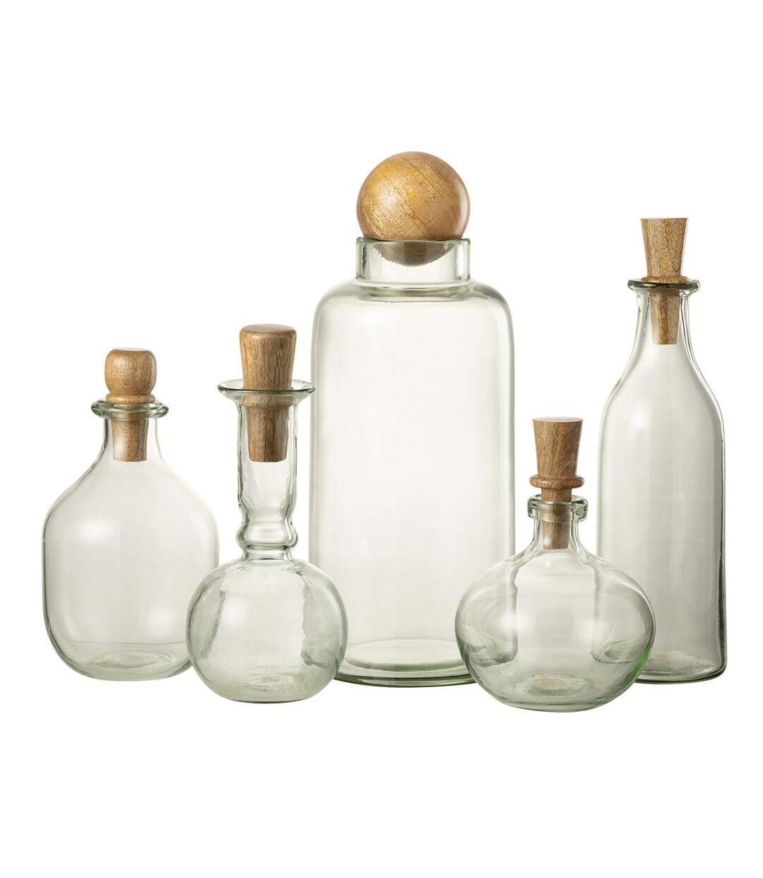 Vase Déco en Verre Clarissa 36cm Transparent-3
