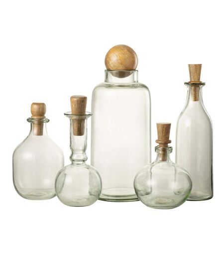 Vase Déco en Verre Clarissa 36cm Transparent