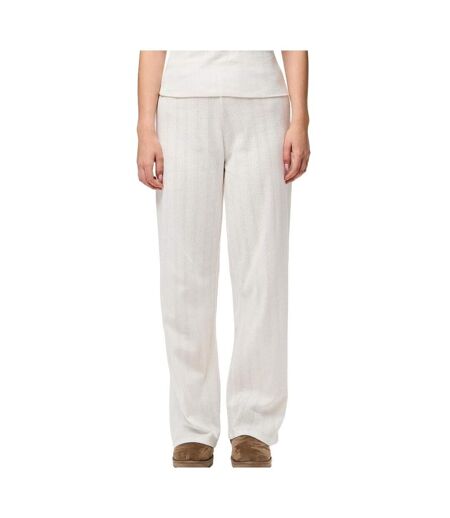 Pantalon de pyjama blanc femme pièces pointelle