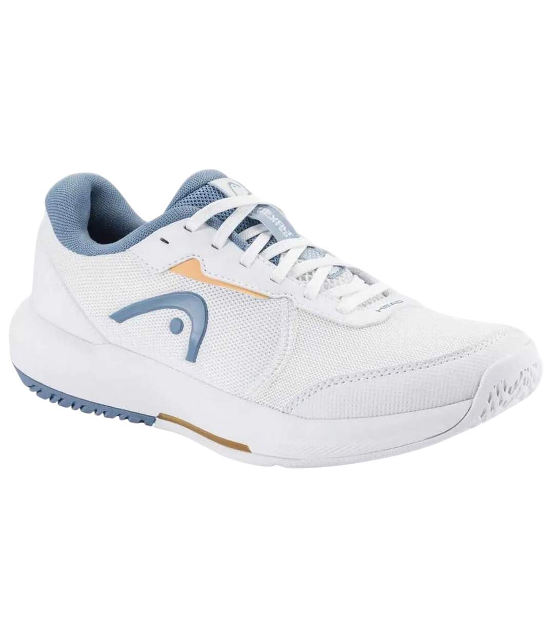 Chaussures De Tennis Revolt Court 5.0 Femme Blanc Bleu Denim Head-1