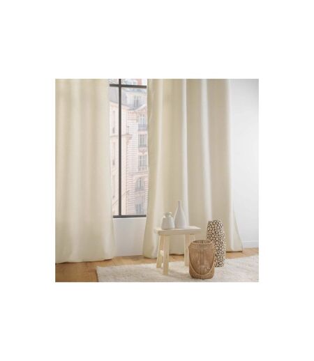 Rideau à Œillets Bouclette Wooly 140x240cm Naturel