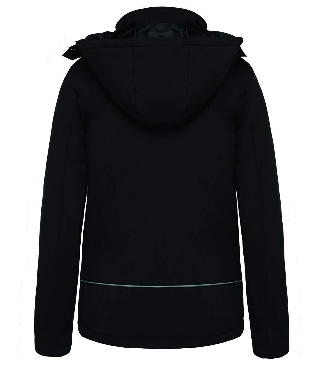 Parka softshell matelassée à capuche - K651 - femme - noir