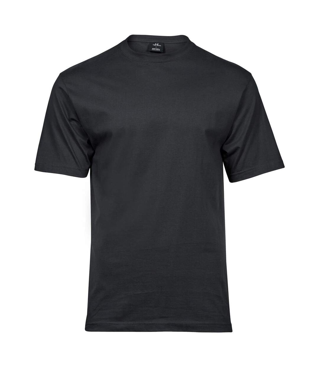 Mens Cotton T-shirt Dark Grey Tee Jays-1