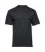 Mens Cotton T-shirt Dark Grey Tee Jays-1
