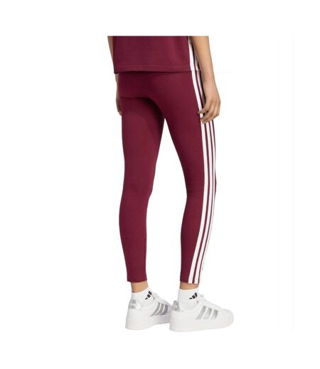 Legging Motif/style 3 Rayures Essentials Femme Rouge Adidas