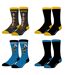 Lot de 4 paires de chaussettes Lucky Luke Freegun-1