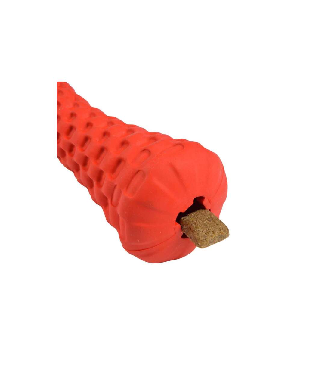 Jouet pour Chien Distributeur Os 15cm Rouge-3