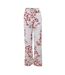 Bas De Pyjama Large Motif Toile Tropicale Blanc Rouge Off White-1