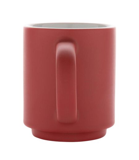 Stackable ceramic 180ml mug one size red/white XD Collection