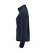 Womens/ladies Speedway Fleece Jacket Dark Navy Printer-4