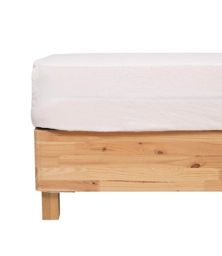Drap Housse en Microfibre Priscia 140x190cm Blanc