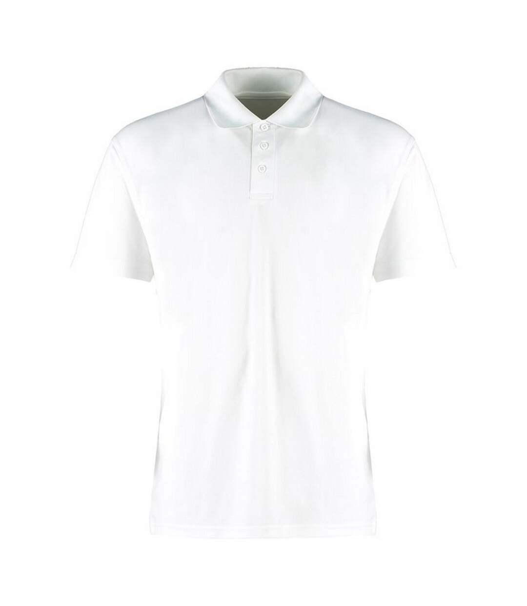 Polo homme blanc Kustom Kit-1