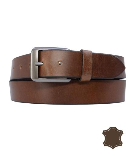 Ceinture en cuir pour homme de couleur marron - 100%  cuir vachette