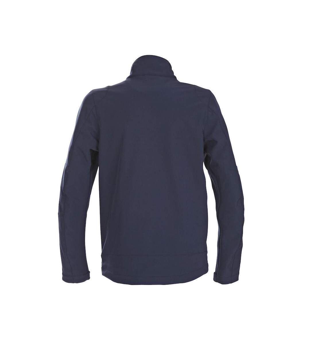 Mens Trial Soft Shell Jacket Navy Printer-2