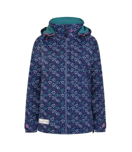 Womens/ladies Bud Waterproof Jacket Navy Green Lazy Jacks