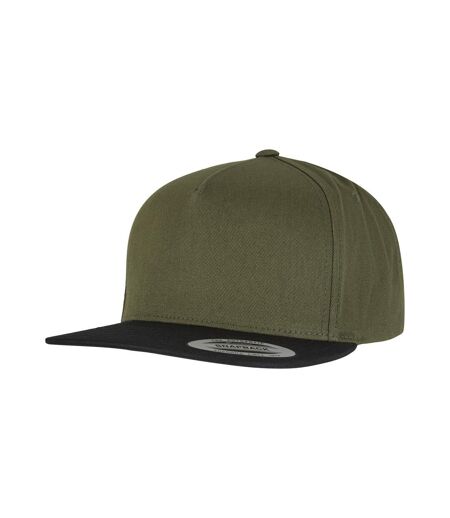 Flexfit Casquette Classique Adulte Unisexe Olive Noir Yupoong