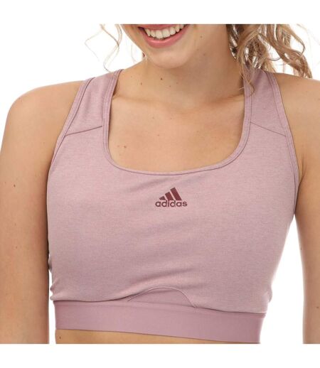 Brassière de sport powerreact femme rose Adidas