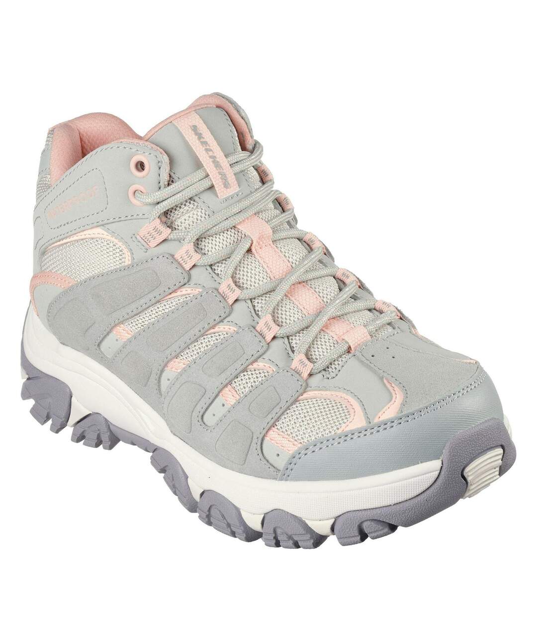 Womens/ladies Adventurer Waterproof Walking Shoes Sage Skechers-4