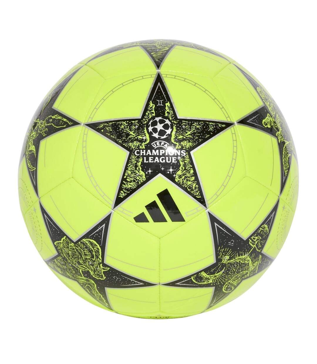 Uefa Champions League Football 4 Yellow Jet Black Adidas-2