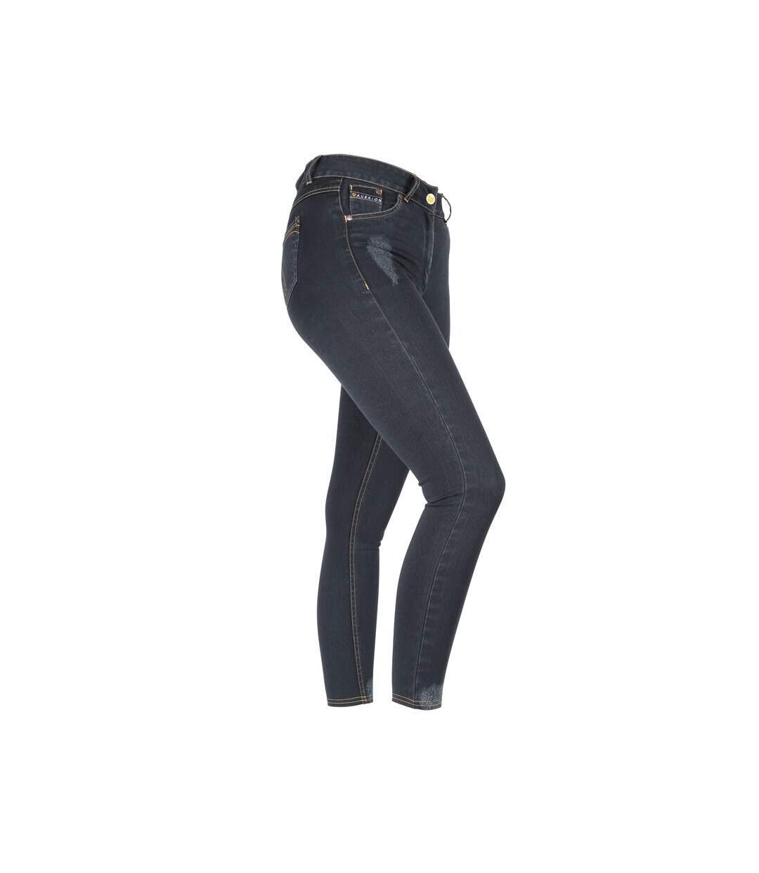 Womens/ladies skinny jeans black Aubrion