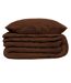 Parure de Lit 3 Pièces Flora 240x220cm Marron-2