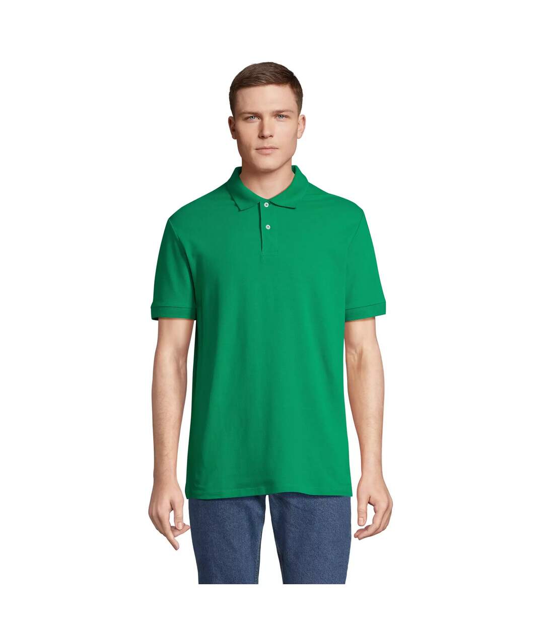 Unisex Adult Pacific Pique Twin Needle Stitch Polo Shirt Kelly Green SOLS-1