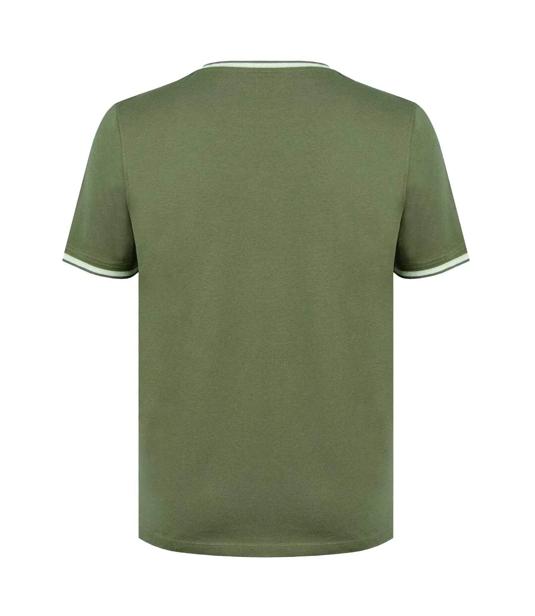 Mens Cotton T-shirt Khaki Green Slazenger-2