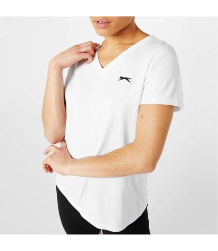 T-shirt Femme Blanc Slazenger