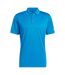 Mens Performance Polo Shirt Bright Blue Adidas-1