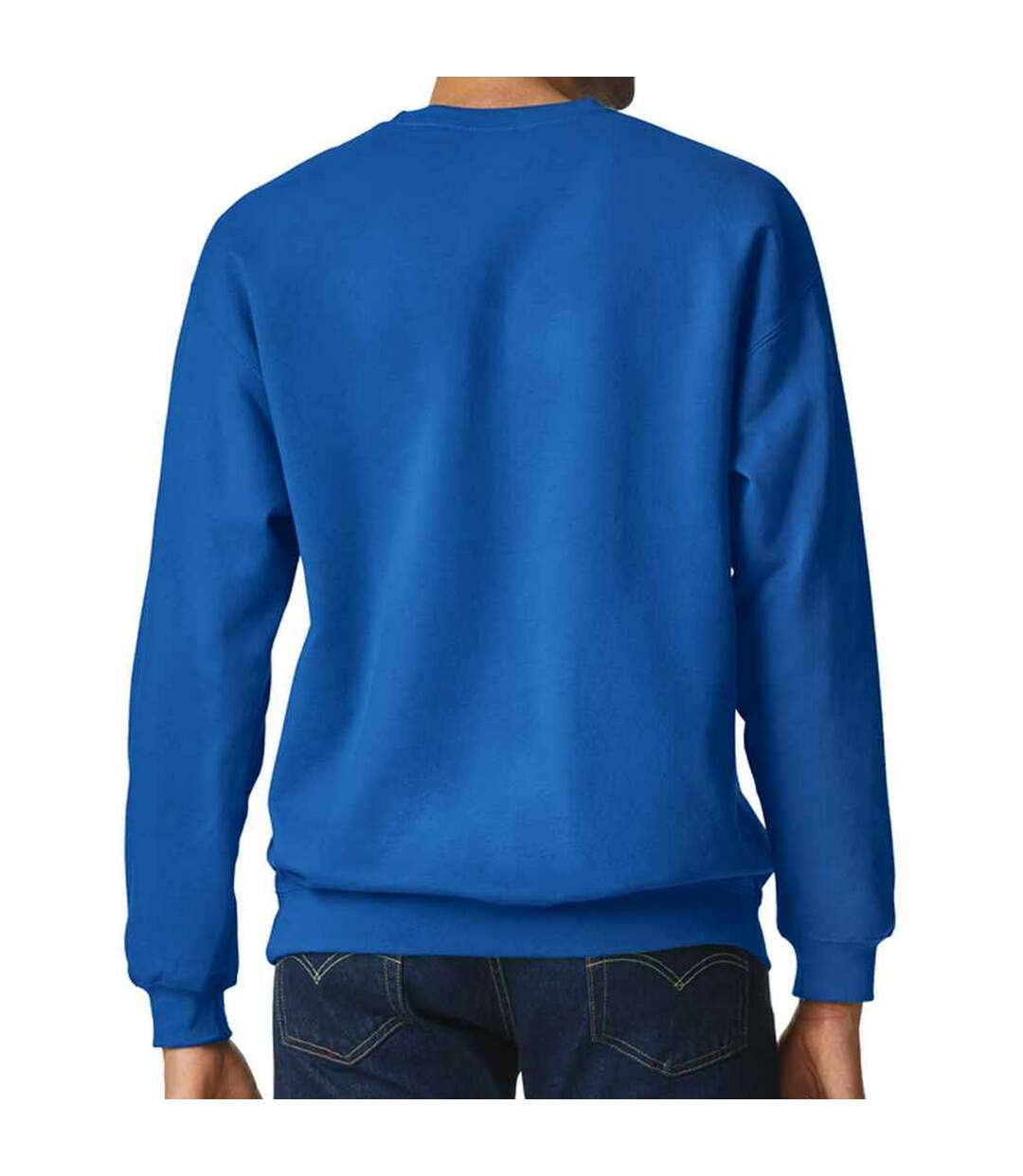 Mens softstyle midweight sweatshirt royal blue Gildan