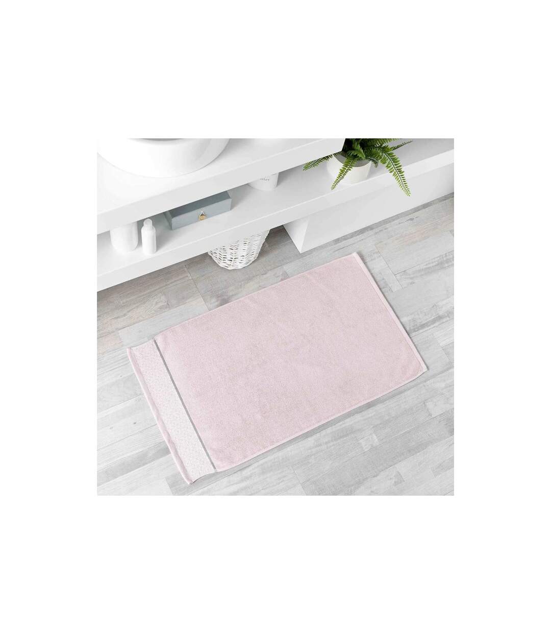 Tapis de Bain Jacquard Belina 50x85cm Rose-1