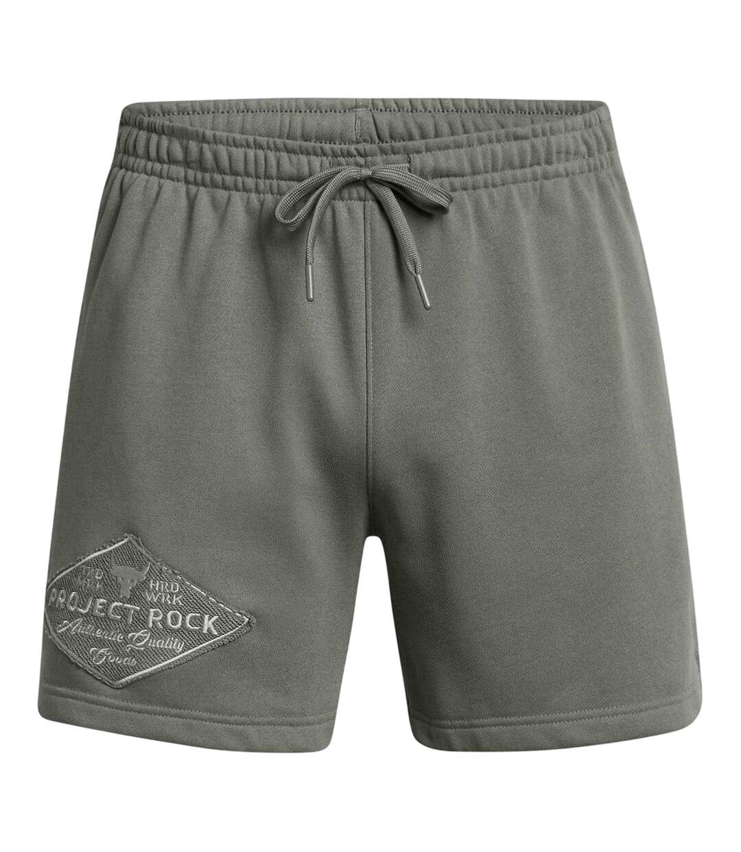 Mens Project Rock Sweat Shorts Green Under Armour-2