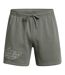 Mens Project Rock Sweat Shorts Green Under Armour-2